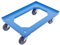 DieKlappbox Chariot de Transport pour Caisse Euro Standard, Plateau Roulant, pour des bacs 60x40cm ou Deux 40x30cm, Fabriqué en Allemagne, 300 kg, Bleu