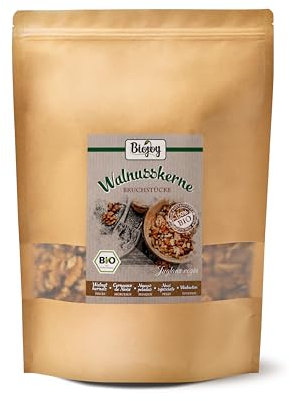 Biojoy Noci Sgusciate BIO spezzati (1 kg), crudi (Juglans regia)