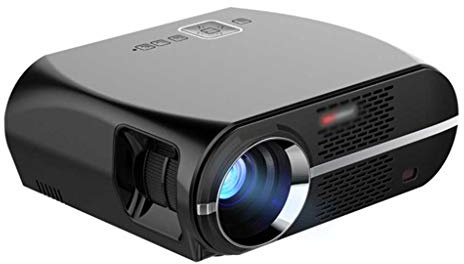 LIUXIUER Videoproiettore Home Theater Multimediale Portatile Full-HD LED per Film, Supporto per Videoproiettore LCD 1080P da 3200 Lumen HDMI USB VGA AV