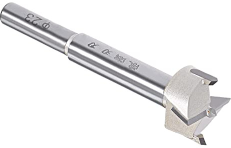 Kozelo Forstner Bohrer - [23mm] Tungsten Karbid Auger Öffner für Holz Möbel Scharniere Holz Bearbeitung Verwenden Rundschäfte Beige