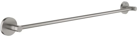 GROHE Start - Badetuchhalter (Stichmaß 600mm, Material: Metall, verdeckte Befestigung, zum Kleben oder Bohren), supersteel, 41178DC0