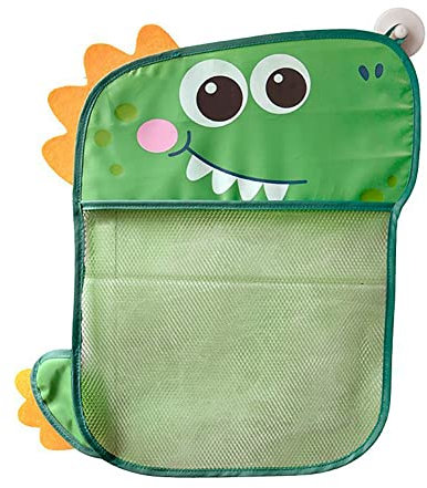 Bad Spielzeug Aufbewahrung Organizer Bad Spielzeug Netz Badespielzeug Lagerung Mesh Badewanne Spielzeugnetz mit 2 Selbstklebend Haken, Perfekter Organizer für Kinderspielzeug im Badezimmer,Dinosaurier