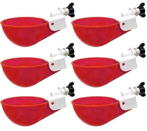 Poultry Waterer Cups, 10 pack kycklingvattenmatare för höns, kycklingvattendispenser, automatisk kycklingkopp, kycklingmatarkit, vattenkoppar för kyckling geese kalkon