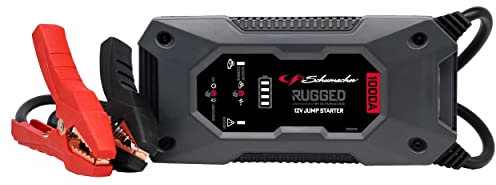 Schumacher Electric SBX461 - Starthilfe 1000A 12V Auto - Sicheres Lithium-Startergerät mit Integrierten Klemmen - Benzin bis 6L / Diesel bis 3L - USB-Anschluss, LED-Licht - Override & Pre-Boost