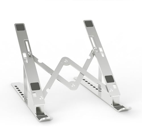 AISENS - LPS3M-177 - Soporte de Sobremesa Ajustable para Portatil/Tablet, Plata