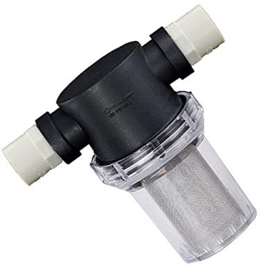 HEMOTON Wasserfilter Für Hochdruckreiniger Mesh Pvc-filter Mit Anschlussgarnitur Für Waschmaschinen Und Gartenschlauch Schwarz Wiederverwendbar Und Einfach Zu Reinigen