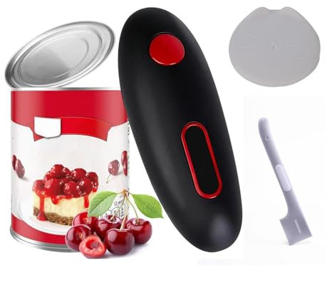 Abridor De Botes, Botón Eléctrico De Un Toque Abre Latas, Bordes Lisos Para Un Corte Lateral Seguro Abrecorchos Automático Regalo Ideal Para Padres Mayores