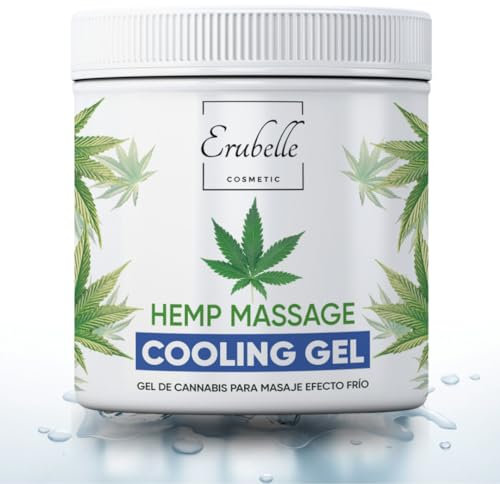 Hanf-Gel/Creme mit Kühleffekt | Gel/Creme für Muskel- und Gelenkschmerzen | Physiotherapie-Massagegel mit frischem Menthol-Aroma | Gel mit belebender und revitalisierender Wirkung | Lokale Anwendung