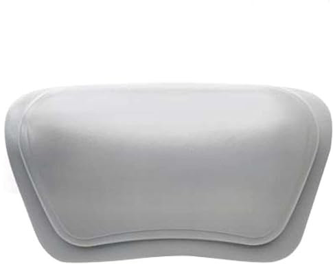 Suixtil Badewannenkissen, ergonomisches Badewannenkissen mit Saugnäpfen, Home Spa Badewannenkissen, weiche wasserdichte Kopfstütze(Gray Grau)