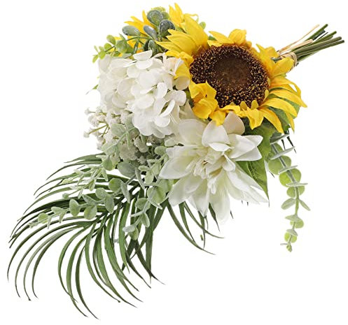ULDIGI Künstlicher Sonnenblumenstrauß Realistische Dekoration Für Hochzeiten Valentinstag Und -projekte Hochwertige Künstliche Blumen Für Braut Brautjungfern Und Tischdekoration