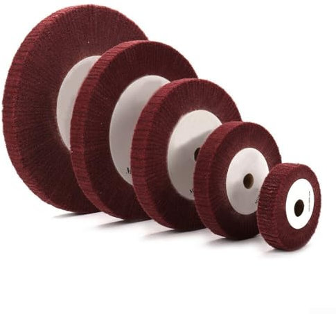 Sumsoctober Disco abrasivo per lucidatura in fibra di nylon da 10,2 cm a 30,5 cm, disco abrasivo per metallo e legno, lucidatura di metalli, levigatura del legno (300 mm)