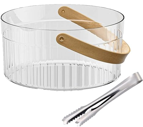 WANGJIANPENGPL Sceaux à Glace et Rafraîchisseur, Seau a Glaconpour Fêtes, Vasque Champagne pour Cocktails Champagne Vin Hôtel Restaurant Buffet(21x13cm/8x5in)