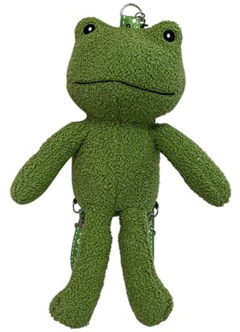 BESTYASH Zaino Morbido Alla Moda Per Ragazzi E Ragazze A Forma Di Rana in Peluche Stile Cartone Animato
