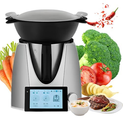 1500W Smart Cooking Robot, Automatic Multifunctional Food Processor with 7 TFT Touchscreen, 37°C-160°C Precise Temp Control & 35-11,000 RPM - 2L Capacity for Boiling, Stir-Frying & Meal Prep