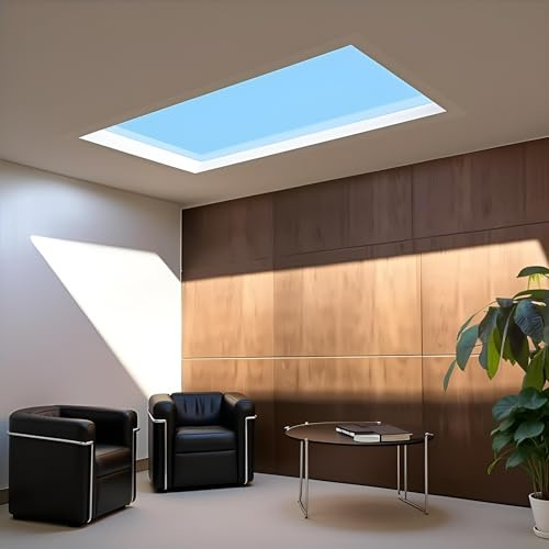 Teauliva Intelligente blaue LED-Himmelsleuchte, Sonnenleuchte,60*30*16CM
