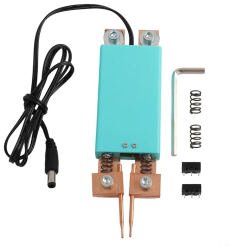 Dispositivo portatile per saldatore a punti DC412V strumento a batteria costruito con materiale in ottone spesso e capacità di prestazioni migliorate dell'ago