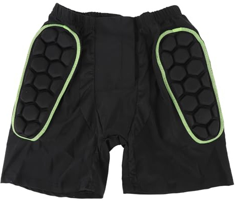 POENVFPO Skyddande Vadderade Shorts, Förtjockad Dammare Full Täckning Slim Fit Lateral Hip & Tailbone Guard Shorts för Skidåkning (Xxl)