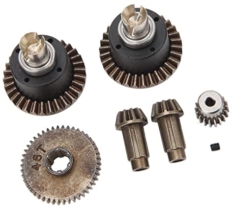 KIMISS Antriebswelle mit Hohem Drehmoment, Kompatibler RC-Car-Motor-Getriebesatz, Differentialantriebsbaugruppe für SCY 16101 16102 16103 16201pro 1/16 RC-Car. Antriebswellen aus Hochfestem Stahl
