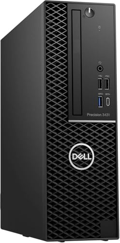 Dell Precision 3431 SFF Desktop-Computer, Intel Core i7-9700, 16 GB RAM, 512 GB SSD, WiFi, Bluetooth, US-QWERTY-Tastatur, Windows 11 Pro (Generalüberholt)