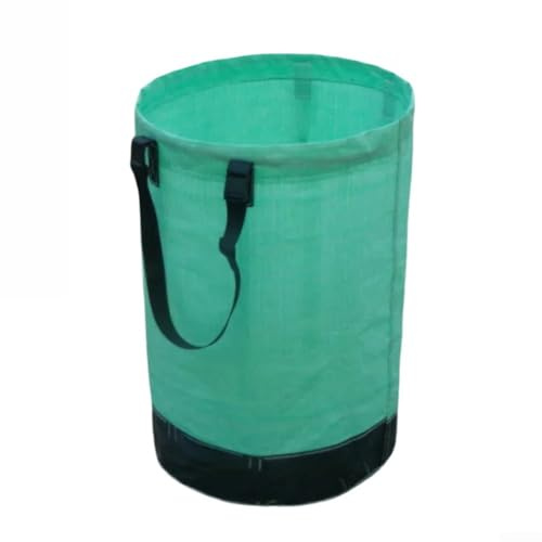 YJDOORPLAY Robuster Gartenabfallsack, 270 l, großer PE-Blättersack für Hofreinigung und Aufbewahrung zu Hause, tragbarer grüner Müllsack mit Griffen für Blätter und Reisen (180 l)