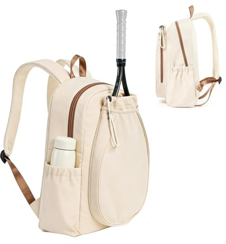 dewdat Pickleball Rucksack | für 2 Schläger Trainingsset - mit Schuhfach und wasserabweisender Tasche Tennisschläger Rucksack | vielseitig nutzbar: Badminton, Basketball, Fußball