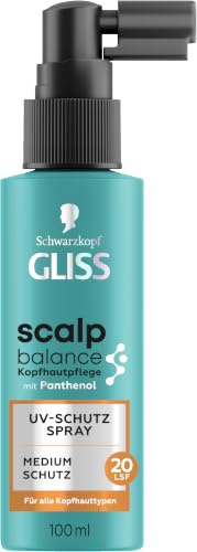 Gliss Scalp Balance Kopfhaut UV-Schutz Spray (100ml), Kopfhaut-Sonnenschutz | Sonnenschutz für die Kopfhaut mit LSF 20, leichte Formel für alle Kopfhauttypen, schützt vor Sonnenlicht, ohne zu beschweren