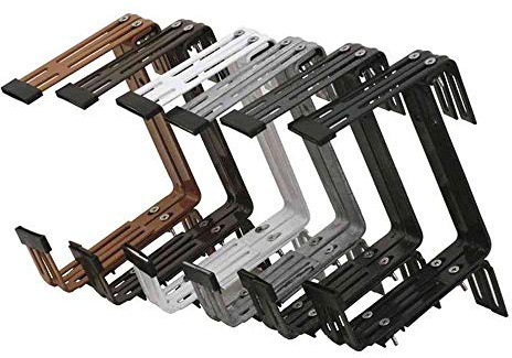 Siena Garden Blumenkastenhalter Premium, 3-fach verstellbar, anthrazit, 2 Stück, 897712