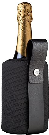 Vacu Vin Kühlmanschette für Champagner/Sekt/Prosecco, Schwarz