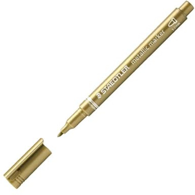 Staedtler permanent markör, rund spets, 1-2 mm 1 markör guld