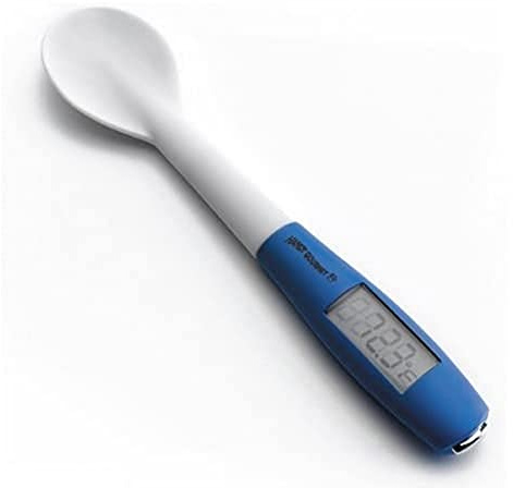 LACOR 62528 Silikon-Löffell und thermometre mit Sonde 25 cm | Langlebiges Profi-Utensil; entwickelt für optimale Leistung und schnelle, unkomplizierte Reinigung in der Spülmaschine