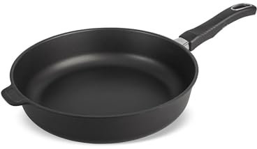 Original Gundel GUSS-BRATPFANNE INDUKTION hoch, Ø 32 cm, Höhe 7,5 cm, BIOTAN-Oberfläche, PFOA-frei, Akku-Therm Boden - fester Stiel