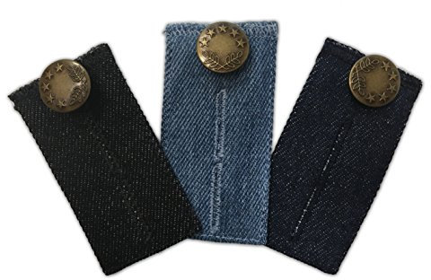 mama band Comfy Fit Hosenerweiterung in Jeans Optik – Hosenbunderweiterung für Jeanshosen – 3er Pack