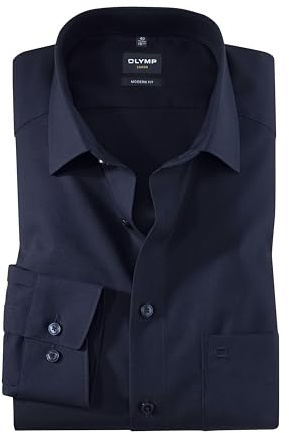 OLYMP homme chemise business à manches longues Luxor,modern fit,New Kent,Kobalt 08,44