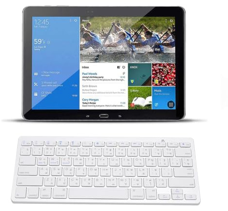 Bewinner Thailändische Ultradünne kabellose Tastatur, 78 Tasten Ultradünne Tragbare Multifunktionstastatur mit Schwebenden Tasten für iOS/Mac/Android/Windows, PC Gaming Tastaturen