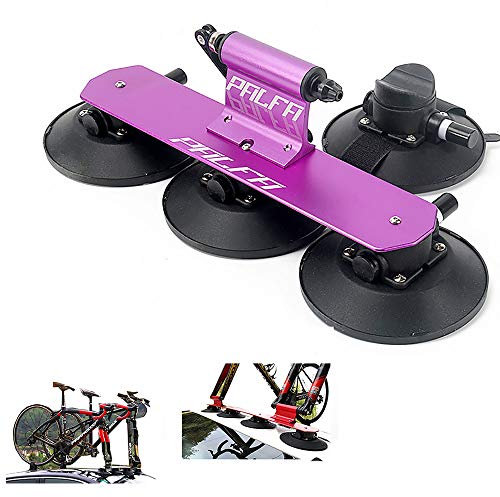 Yajun Top Suction Roof-Top Bike Racks Accessories Bicycle Sustion Cup Roof Rack Cycle Sucker Car Mount bicycle parts,Purple-1