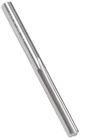 sourcing map Mandril Escariador 3.8mm Torno Máquina Escariador H7 | Redondo Mango Molienda Corte Herramienta, Tungsteno Carburo, 4 Rectas Flautas, para Acero Inoxidable Aleación Cobre Metal