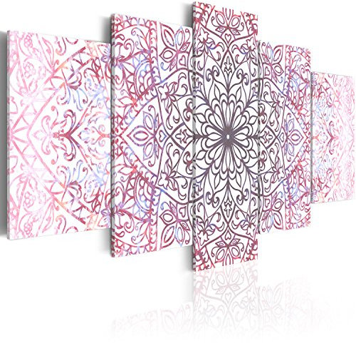 B&D XXL - Akustikbild 200x100 cm Bilder mit Akustikschaumstoff Hochleistungsschallabsorber Schallschutz Leinwandbild XXL 5 tlg Wandbild f-C-0132-b-p