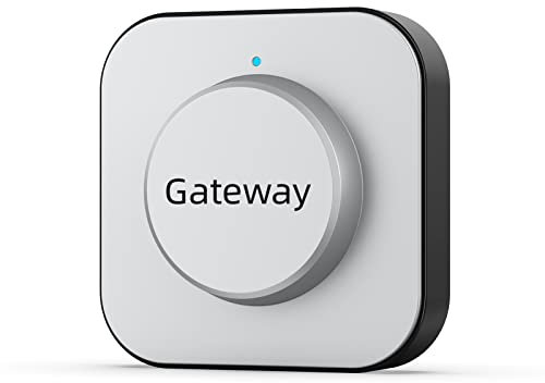 SMONET Smart Lock WiFi Gateway, TTLock G2, Remotely Control Bluetooth Fingerprint Keyless Entry Door Lock, Smart Deadbolt WiFi Hub Compatible With Alexa, Google Home