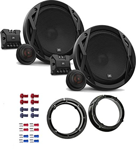 JBL Club 6500C Lautsprecher mit Einbauset passend für VW Volkswagen Passat Variant (3B/3BG) 1997-2005 Türen vorne/hinten 360 Watt 165mm 2 Wege Kompo Auto KFZ PKW Boxen