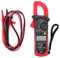 Pinza Amperimetrica, ST201 Profesional Digital Multímetro Polimetro DC/AC Voltaje Rango Automático Electricista Tester para Tensión CA CC Resistencia Diodo Frecuencia Capacitancia Continuida(rojo)