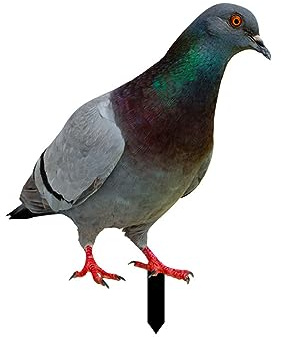 Reuvv 3D Künstliche Tauben Garten Statue Taube Figur Realistische Vogel Statue Tauben Ornament für Rasen Hinterhof Dekoration