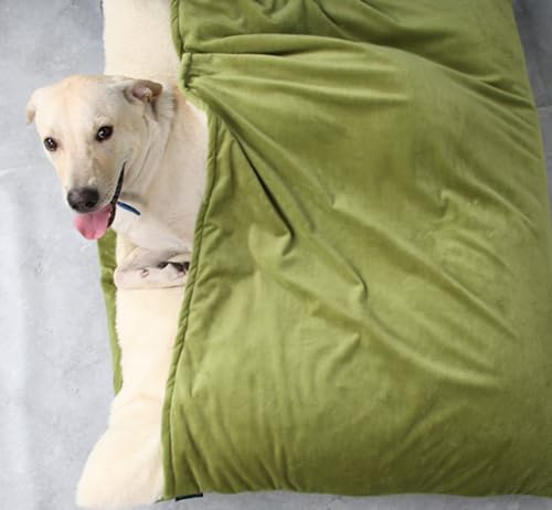 PIURUF Cuccia Calmante per Gatti, Letti Ortopedici per Cani da Camera, Cuscino Lavabile per Gatti, Materasso per Cuccia per Cuccioli, Gattini, Corgi, Border Collie, Labrador, 100cm