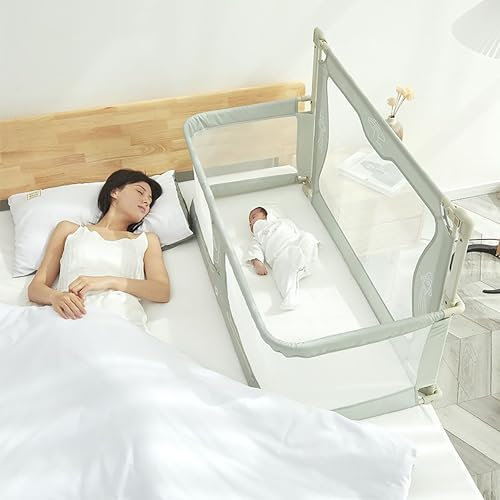 3-in-1 Baby Beistellbett Reisebett Babybett, Beistellbett Baby Boxspringbett, Next To Me Crib, Atmungsaktives Und Sichtbares Netzfenster Und Weicher, Waschbarer Futterbezug,robuste Aluminiumlegierung