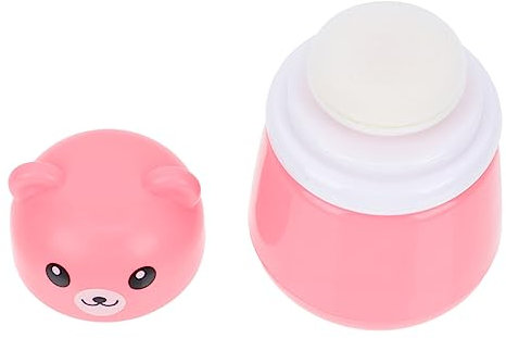 IWOWHERO Babypuderdose Mit Talkumpuder Für Junge Mädchen Cartoon Puderbehälter Puderbehälter Für Junge Mädchen Mit Puderquaste