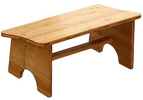 Mobestech Holz Tritthocker Fußhocker Für Büro Und Badezimmer Verstellbar Rutschfest Aus Langlebigem Holz Komfortable Beinstütze Für Entspannte Sitzhaltung Für Erwachsene Und Kinder