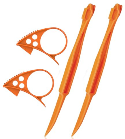 Ralleyfun Orange Peeler Tools Citrus Peel Cutter Easy Fruit Vegetable Slicer Cutter Lemon Peeler Opener Remover Fruit Tools Kitchen Utensils Gadgets Bladed Food Peeler Slicers, Large