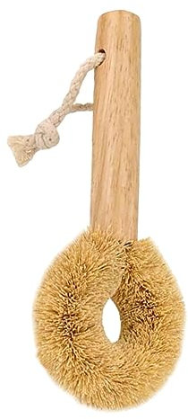 TOPBATHY Küchenbürste Aus Natürlichem Kokosfaserholz Langlebiger Topf Schüsselreiniger Mit Ergonomischem Holzstiel Umweltfreundliche Spülbürste Für Effektive Küchenreinigung