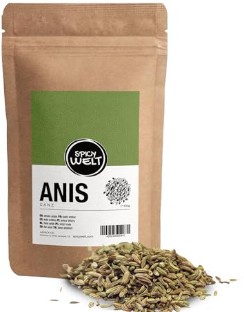 Spicy Welt Anice Intero (100g) – Semi di Pimpinella Anisum per Dolci, Biscotti e Tisane | Spezia Dolce e Profumata | 100% Naturale, Senza Additivi