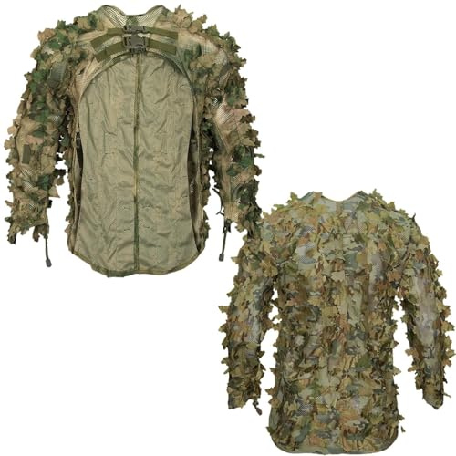 Traje de caza Ghillie – Traje de cazador de hojas, traje de Ghillie Militar, ligero Airsoft, Paintball, disfraz de Halloween, traje de caza de para fotografía de vida silvestre, cazadores