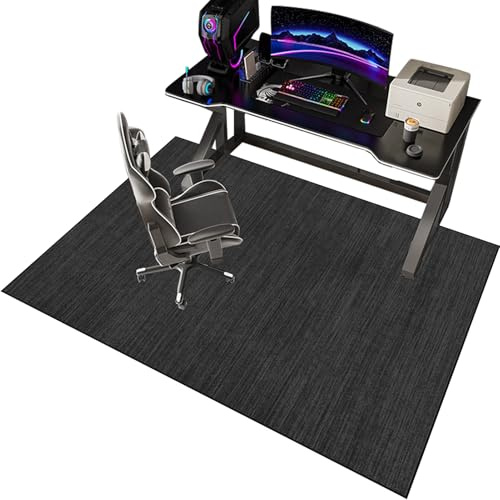 EYKWKB 120 x 140 cm Schreibtischstuhl Unterlage für Laminat - Gaming Bürostuhl Stuhlmatten - Bodenschutzmatte Bürostuhl Bürostuhlunterlage - Bürostuhl Unterlage - Gaming Teppich für Stuhl